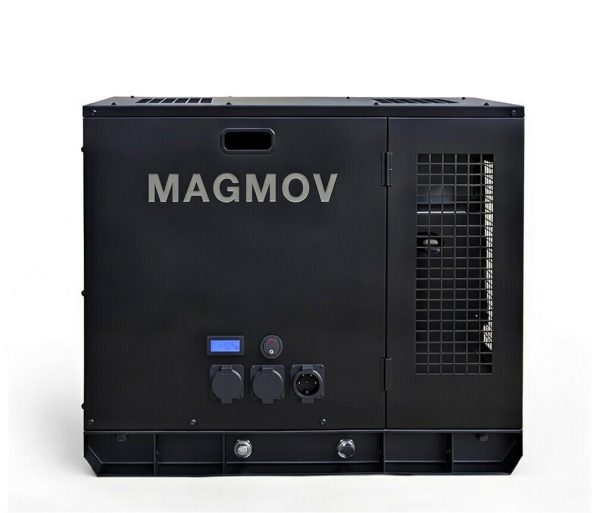 MAGMOV TE Series portable magnetic electric generator, fuel-less free energy generator, 10 kW continuous / 20 kW peak output, single-phase TE S or three-phase TE M, 120V–400V, for electric vehicle charging, Tesla charging, off-grid power, home, workshop, and commercial use, clean and silent electricity.